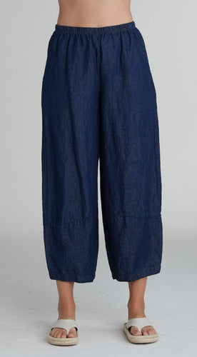 Cut Loose Flax Denim Lantern Pant