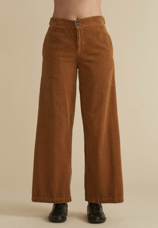 Cut Loose Lux Cord Wide Leg Zip Pant