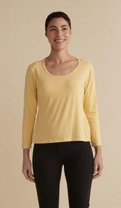 Cut Loose Light Lycra Jersey 3/4 Sleeve Scoop Top