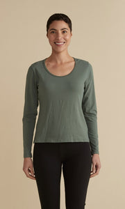 Cut Loose Light Lycra Jersey Long Sleeve Scoop Top