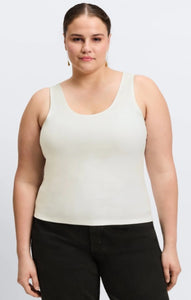 Foxcroft Georgia Knit Crepe Tank