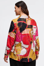 Load image into Gallery viewer, Foxcroft Luna No Iron Buckle Scarf Print Shirt