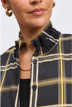 Load image into Gallery viewer, Foxcroft Carolina No Iron Gold &amp; Silver Lurex Plaid Shirt Jacket