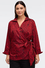 Load image into Gallery viewer, Foxcroft Salina Paisley Jacquard Shirt