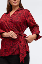 Load image into Gallery viewer, Foxcroft Salina Paisley Jacquard Shirt