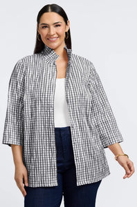 Foxcroft Crinkle Carolina 3/4 Sleeve Shirt Jacket