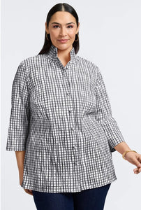 Foxcroft Crinkle Carolina 3/4 Sleeve Shirt Jacket