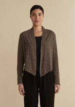 Load image into Gallery viewer, Cut Loose Wool Blend Double Cloth Cropped Cardigan