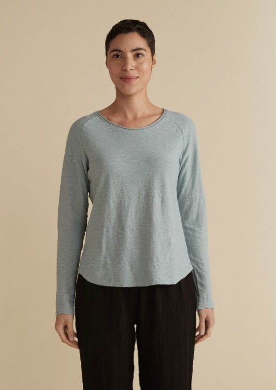 Cut Loose Linen Cotton Jersey Sporty Top