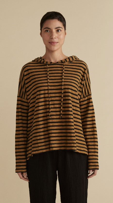 Cut Loose Black/Natural Stripe Sweatshirt