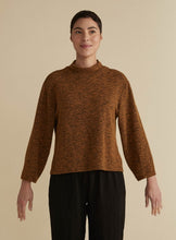 Load image into Gallery viewer, Cut Loose Crimped Fabric Mock Neck Top