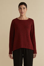 Load image into Gallery viewer, Cut Loose Crimped Fabric Wide Facing Pullover