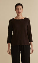 Load image into Gallery viewer, Cut Loose Marble Sweater Knit 3/4 Sleeve Boatneck Top