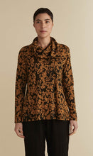 Load image into Gallery viewer, Cut Loose Floral Jacquard Cowl Neck Pullover