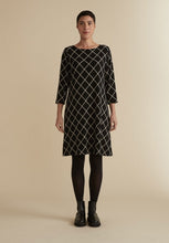 Load image into Gallery viewer, Cut Loose Diamond 3/4 Sleeve Boatneck Dress