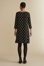 Load image into Gallery viewer, Cut Loose Diamond 3/4 Sleeve Boatneck Dress