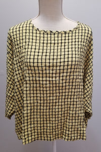 Cut Loose Black and White Plaid One Size Crop Top (One Size, Solar)- On Sale!