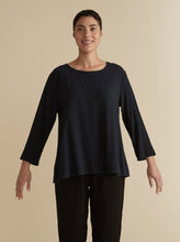 Load image into Gallery viewer, Cut Loose Mini Check 3/4 Sleeve Aline Top