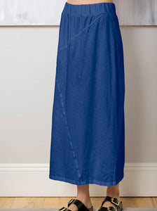 Blue Canoe Seamed Ankle Skirt