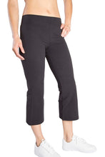 Load image into Gallery viewer, One Step Ahead Suede Supplex Balance Long Capri (XL, Black)- On Sale!